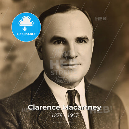 Clarence Macartney, 1879 - 1957, American Presbyterian preacher - A Man In A Suit And Tie Print Template