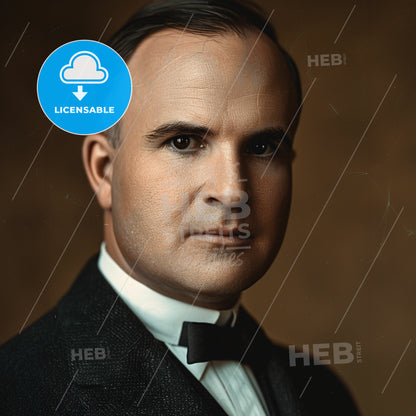 Clarence Macartney, 1879 - 1957, American Presbyterian preacher - A Man In A Suit And Bow Tie