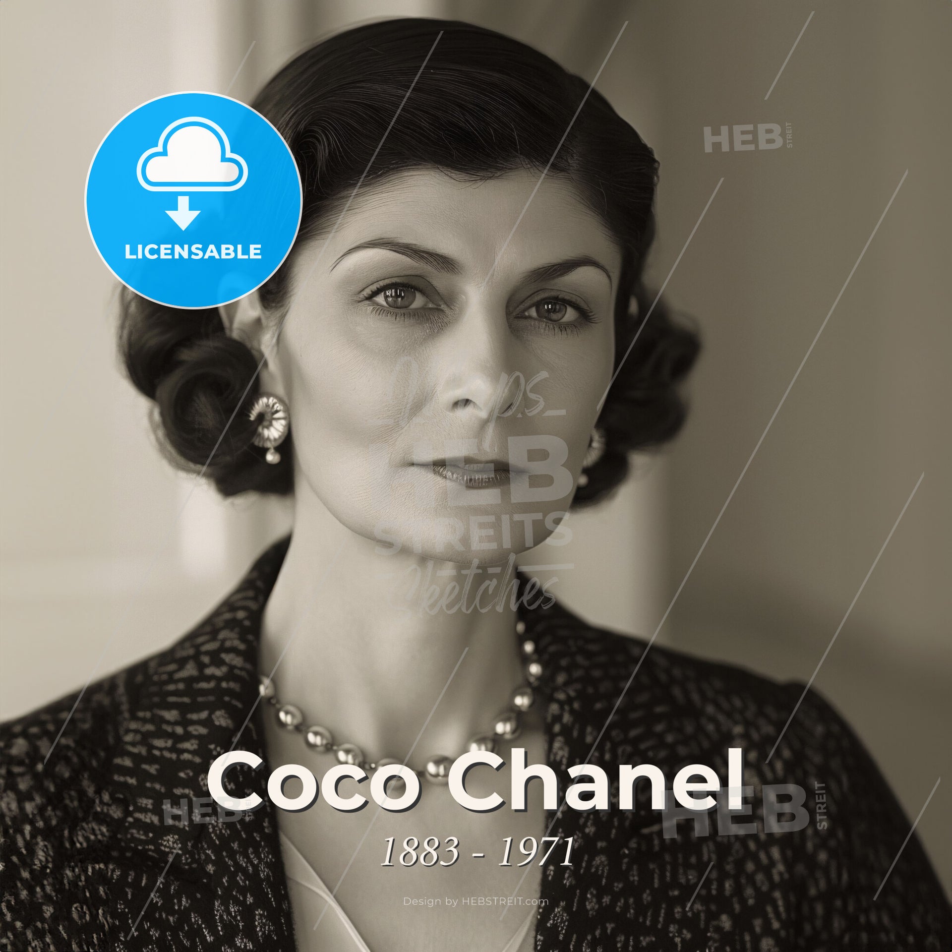 Coco Chanel, 1883 1971, French Fashion Designer A Woman With A