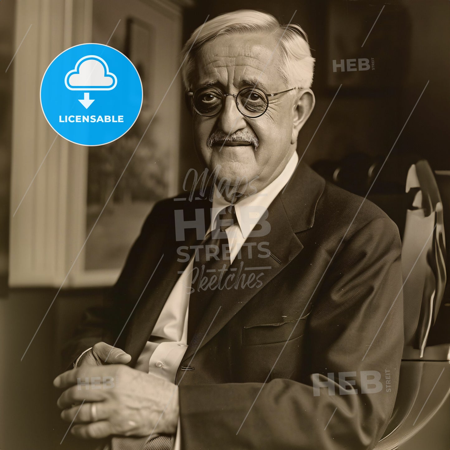 Conrad Felixmüller, 1897 - 1977, German painter and printmaker - A Man In A Suit And Tie