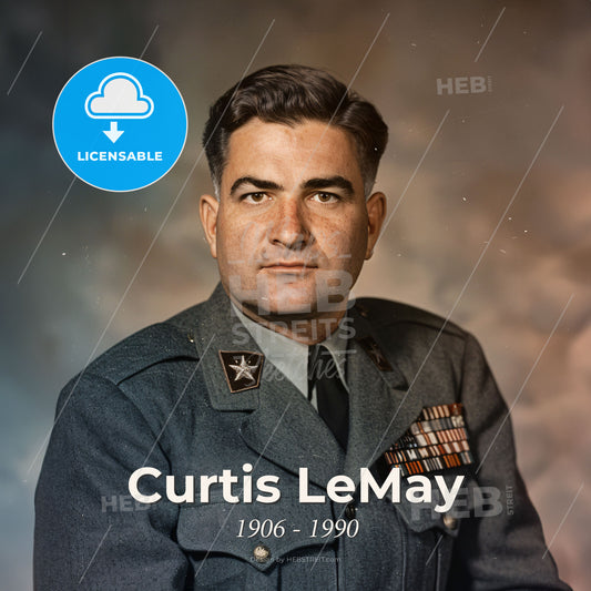 Curtis LeMay, 1906 - 1990, American General - A Man In A Military Uniform Print Template