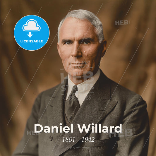 Daniel Willard, 1861 - 1942, American railway executive - A Man In A Suit And Tie Print Template
