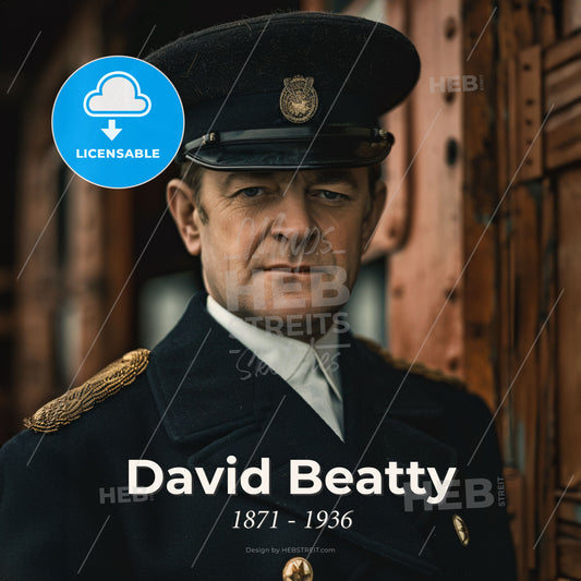 David Beatty, 1871 - 1936, British Admiral - A Man In A Uniform Print Template