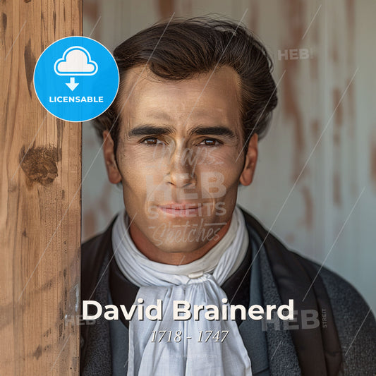 David Brainerd, 1718 - 1747, American missionary - A Man In A Garment Print Template