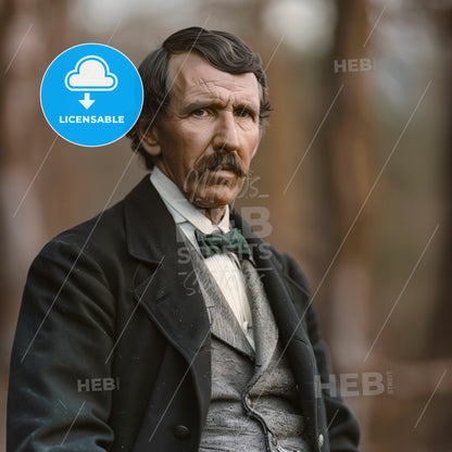 David Livingstone, 1813 - 1873, British missionary and explorer - A Man With A Mustache And A Suit