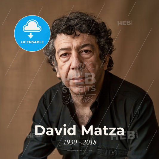 David Matza, 1930 - 2018, American criminologist - A Man In A Black Shirt Print Template