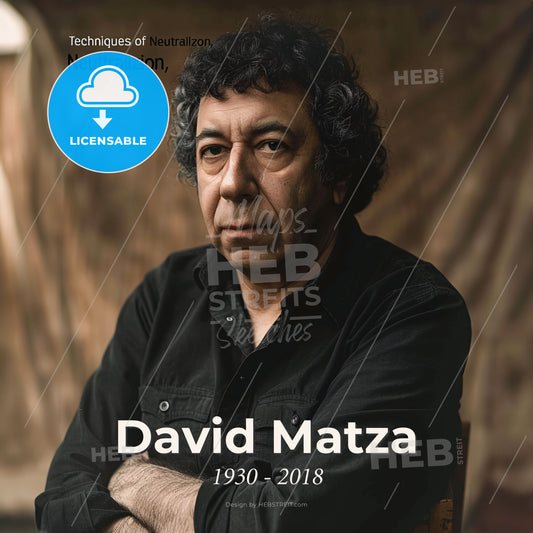 David Matza, 1930 - 2018, American criminologist - A Man With His Arms Crossed Print Template