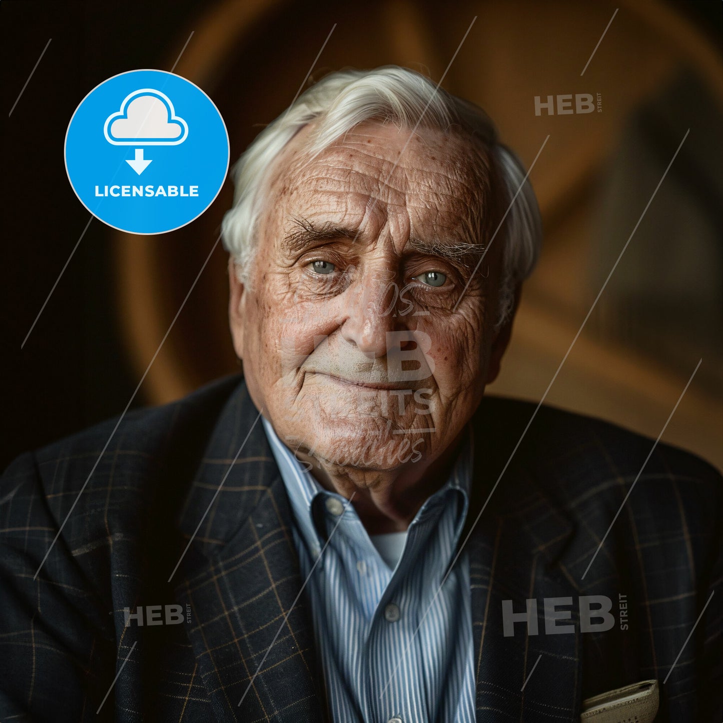 Douglas Engelbart, 1925 - 2013, American engineer and inventor - An Old Man With White Hair And A Suit
