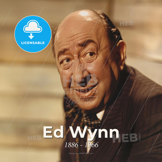 Ed Wynn, 1886 - 1966, American comedian and showmaster - A Man In A Suit Print Template
