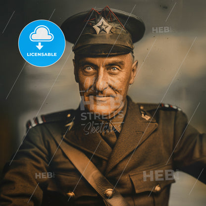 Eddie Rickenbacker, 1890 - 1973, American fighter ace and aviator - A Man In A Military Uniform