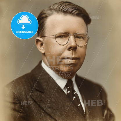 Ernest Lawrence, 1901 - 1958, American physicist - A Man In A Suit And Tie