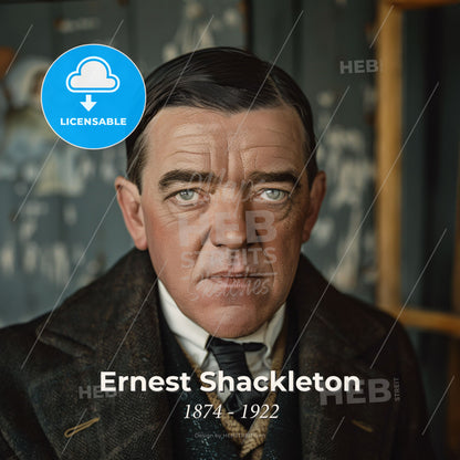 Ernest Shackleton, 1874 - 1922, British explorer - A Man In A Suit Print Template