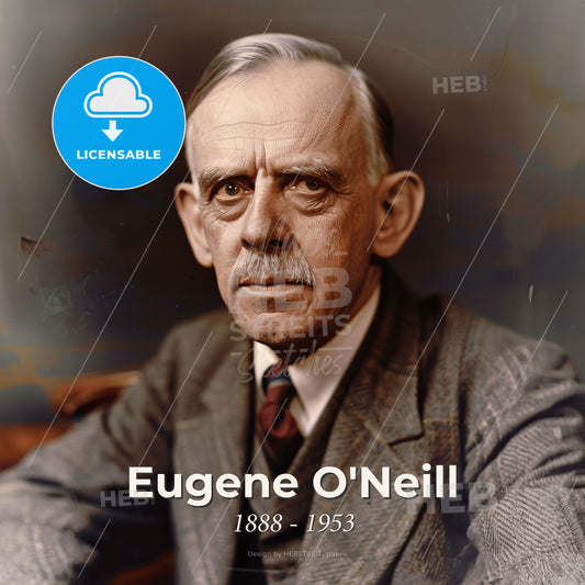 Eugene O'Neill, 1888 - 1953, American playwright - A Man In A Suit Print Template