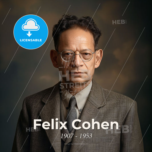 Felix Cohen, 1907 - 1953, American lawyer and scholar - A Man In A Suit And Tie Print Template