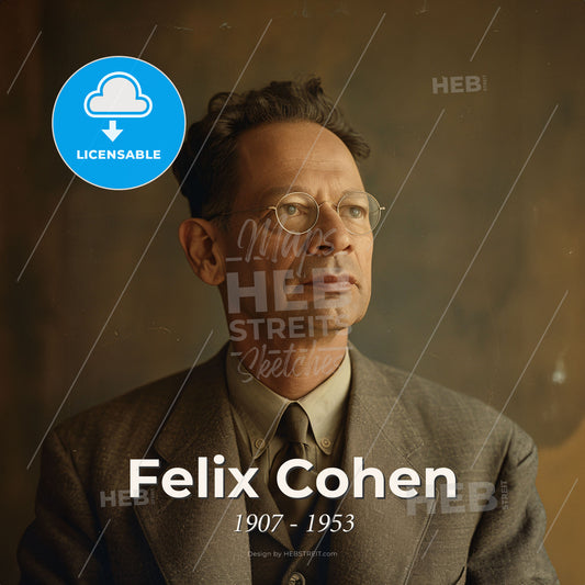 Felix Cohen, 1907 - 1953, American lawyer and scholar - A Man In A Suit And Tie Print Template