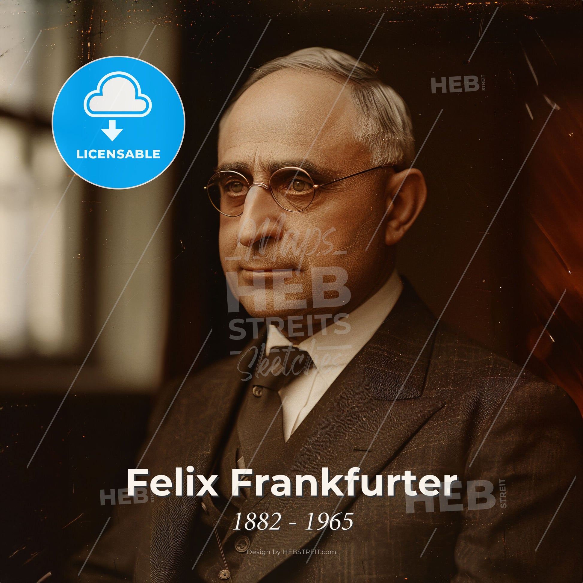 Felix Frankfurter, 1882 - 1965, American lawyer and jurist - A Man In A Suit And Tie Print Template
