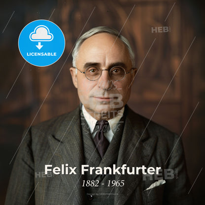 Felix Frankfurter, 1882 - 1965, American lawyer and jurist - A Man In A Suit And Tie Print Template