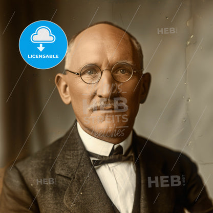 Ferdinand Sauerbruch, 1875 - 1951, German surgeon - A Man In A Suit And Bow Tie