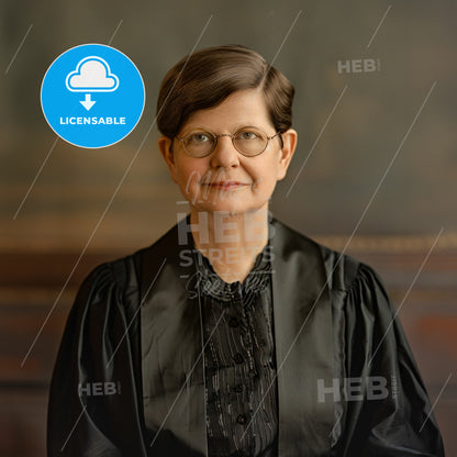 Florence Ellinwood Allen, 1884 - 1966, American judge - A Woman In A Black Robe