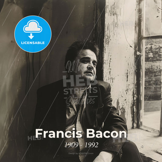 Francis Bacon, 1909 - 1992, British painter - A Man Sitting In A Window Print Template