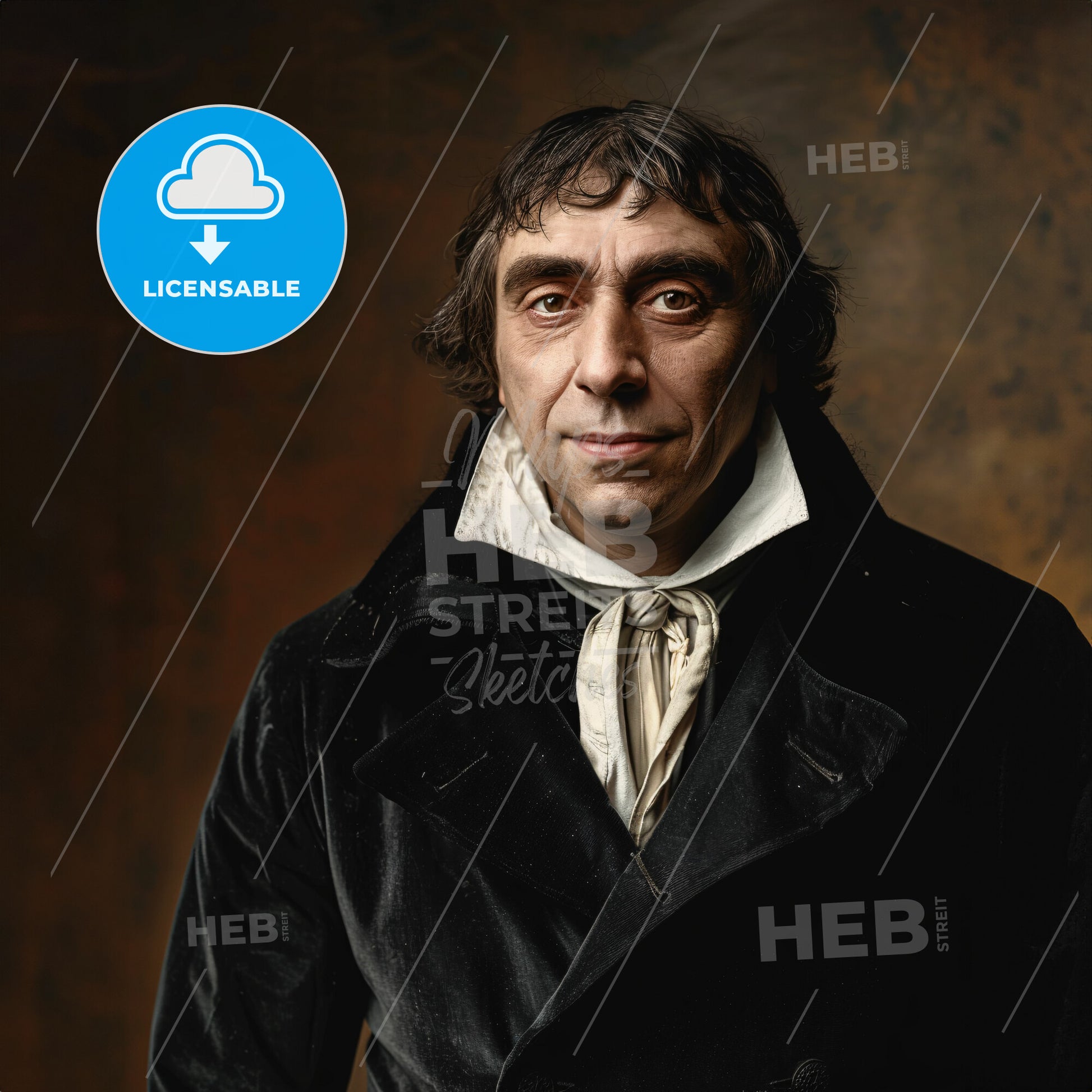 François Pierre La Varenne, 1615 - 1678, French chef - A Man In A Black Coat