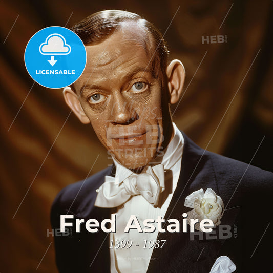 Fred Astaire, 1899 - 1987, American dancer and actor - A Man In A Suit Print Template