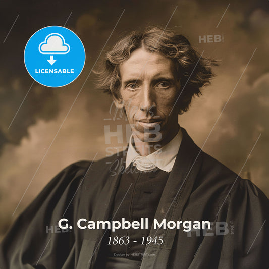 G. Campbell Morgan, 1863 - 1945, British-American preacher - A Man In A Robe Print Template