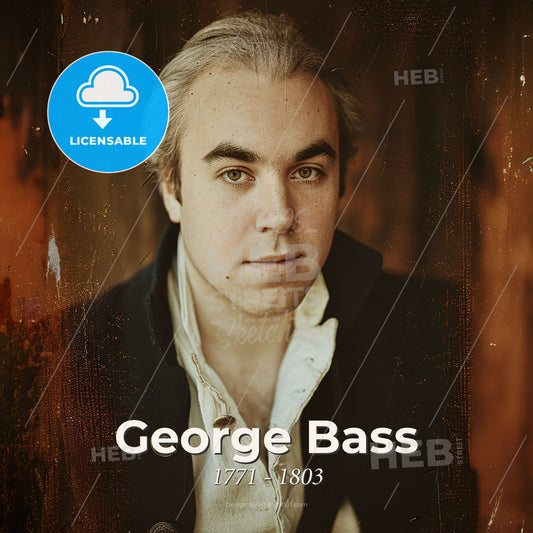 George Bass, 1771 - 1803, British explorer - A Man In A Black Jacket Print Template