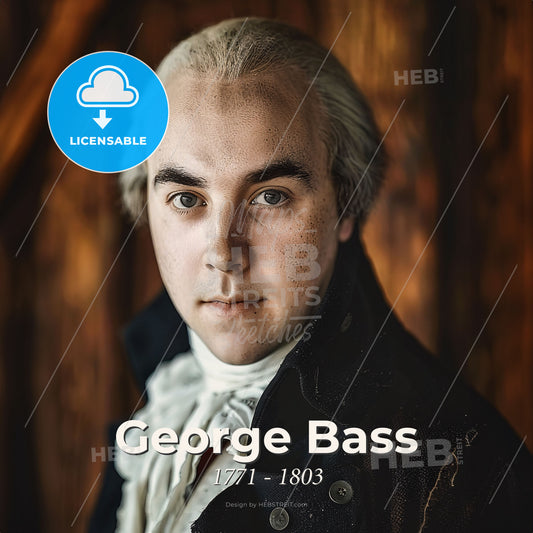 George Bass, 1771 - 1803, British explorer - A Man In A Garment Print Template