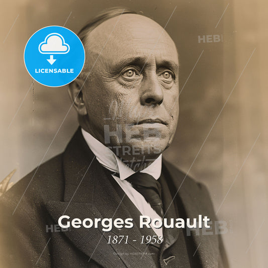 Georges Rouault, 1871 - 1958, French painter - A Man In A Suit Print Template