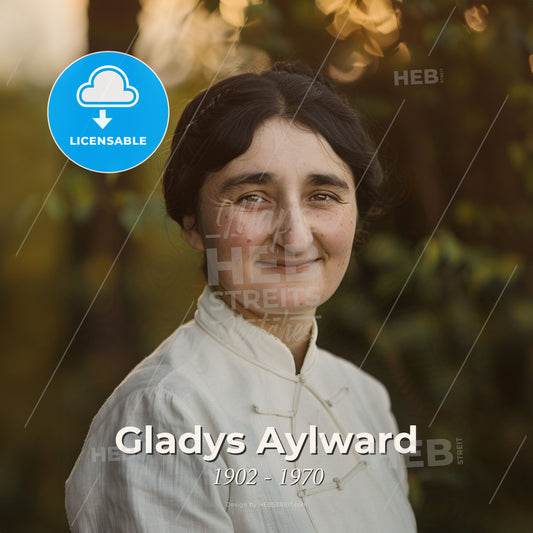 Gladys Aylward, 1902 - 1970, British missionary - A Woman Smiling At The Camera Print Template