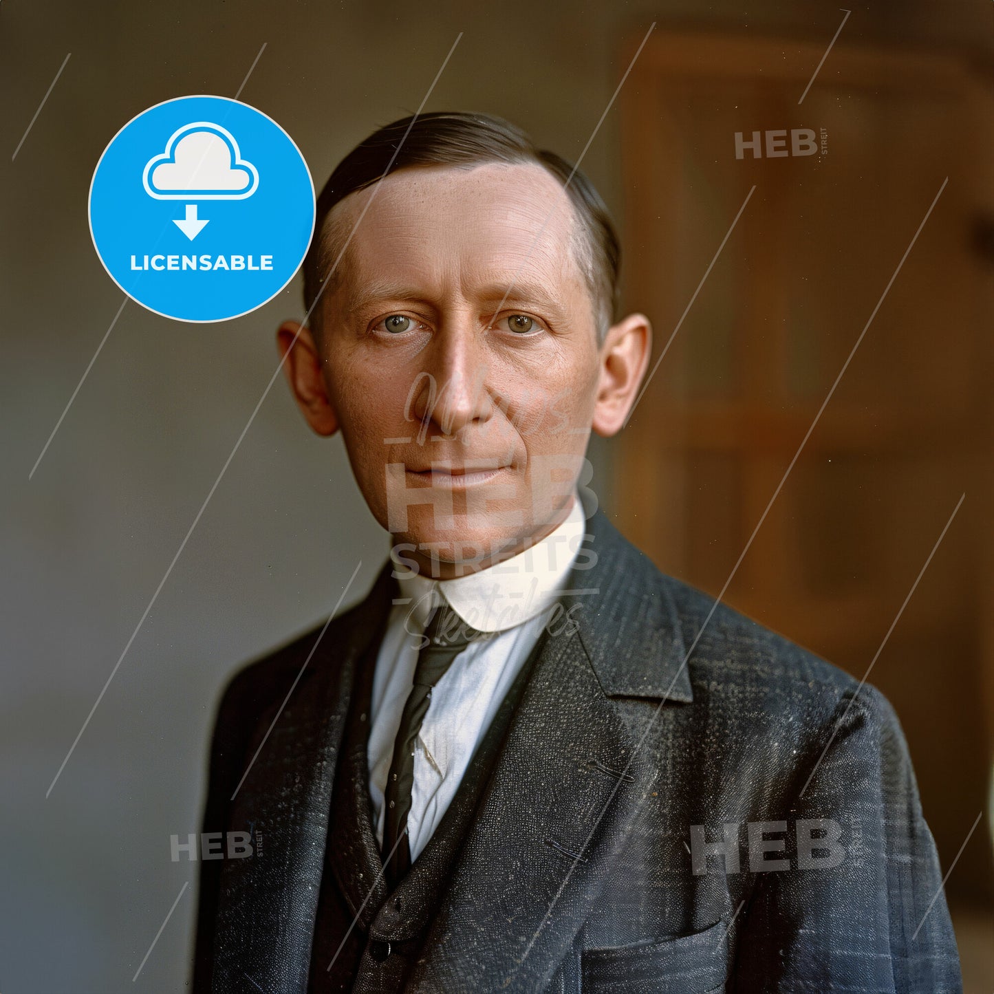 Guglielmo Marconi, 1874 - 1937, Italian inventor - A Man In A Suit And Tie