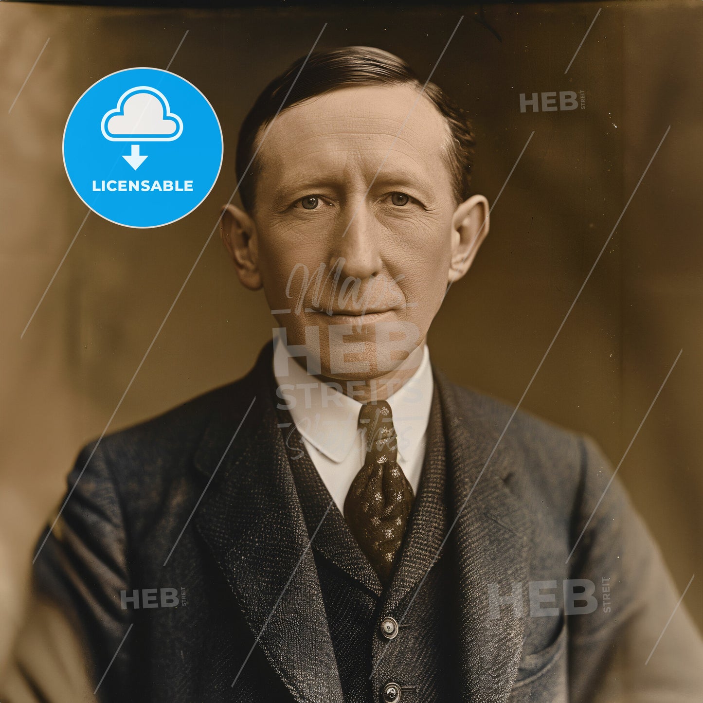 Guglielmo Marconi, 1874 - 1937, Italian inventor - A Man In A Suit And Tie