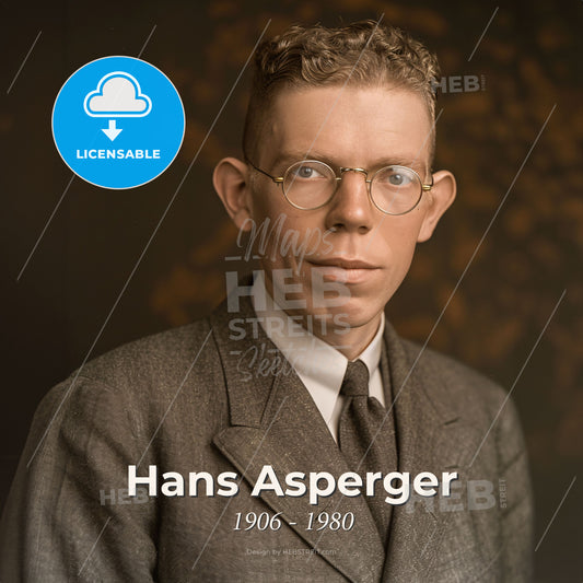 Hans Asperger, 1906 - 1980, Austrian pediatrician - A Man In A Suit And Tie Print Template