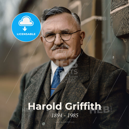 Harold Griffith, 1894 - 1985, Canadian anesthesiologist - A Man In A Suit And Tie Print Template