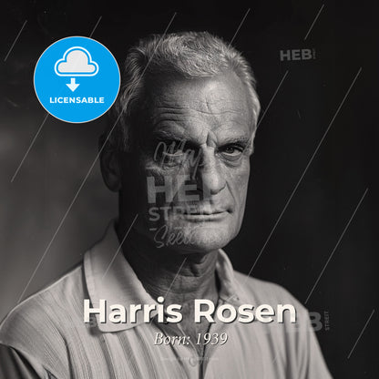 Harris Rosen, Born: 1939, American hotelier - A Man In A Striped Shirt Print Template