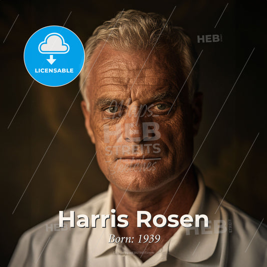 Harris Rosen, Born: 1939, American hotelier - A Man In A White Shirt Print Template