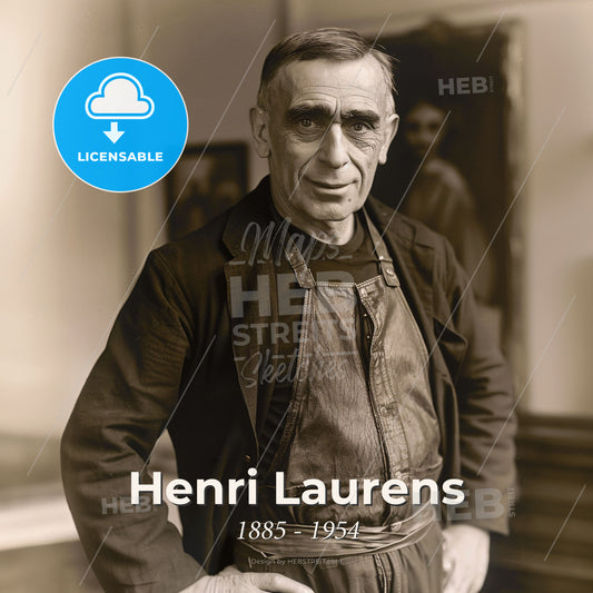 Henri Laurens, 1885 - 1954, French sculptor and painter - A Man In An Apron Print Template