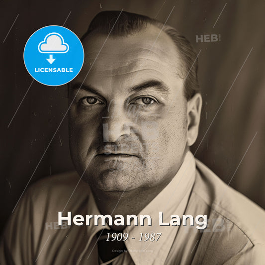 Hermann Lang, 1909 - 1987, German racing driver - A Man In A Suit And Tie Print Template