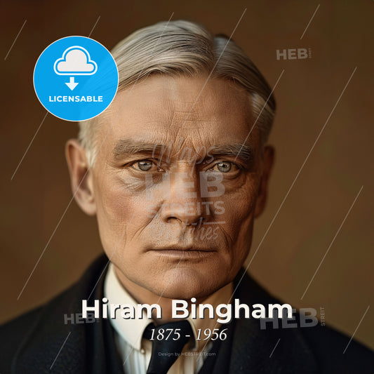 Hiram Bingham, 1875 - 1956, American explorer - A Man In A Suit And Tie Print Template