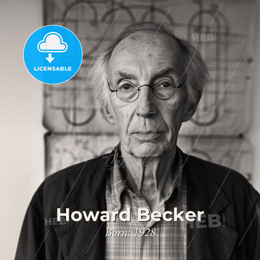 Howard Becker, Born: 1928, American sociologist - A Man Wearing Glasses And A Jacket Print Template