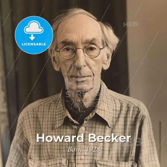 Howard Becker, Born: 1928, American sociologist - An Old Man Wearing Glasses Print Template