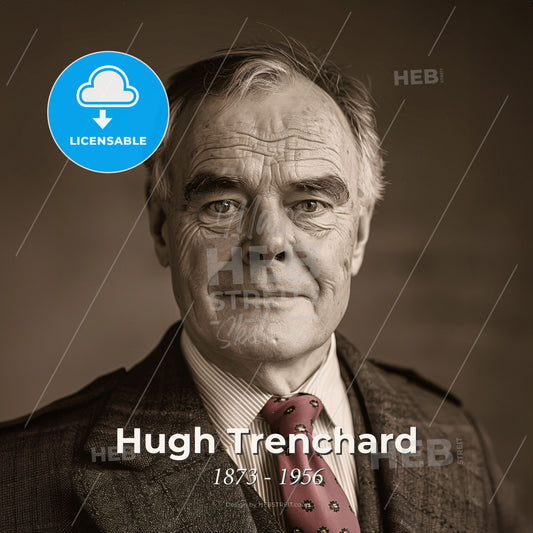 Hugh Trenchard, 1873 - 1956, British Marshal of the RAF - A Man In A Suit And Tie Print Template