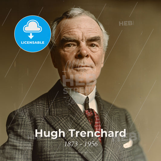 Hugh Trenchard, 1873 - 1956, British Marshal of the RAF - A Man In A Suit Print Template