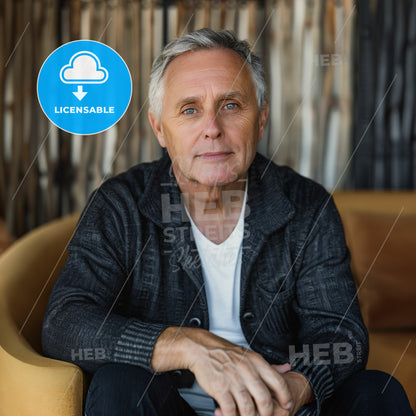 Ian Schrager, Born: 1946, American hotelier - A Man Sitting In A Chair