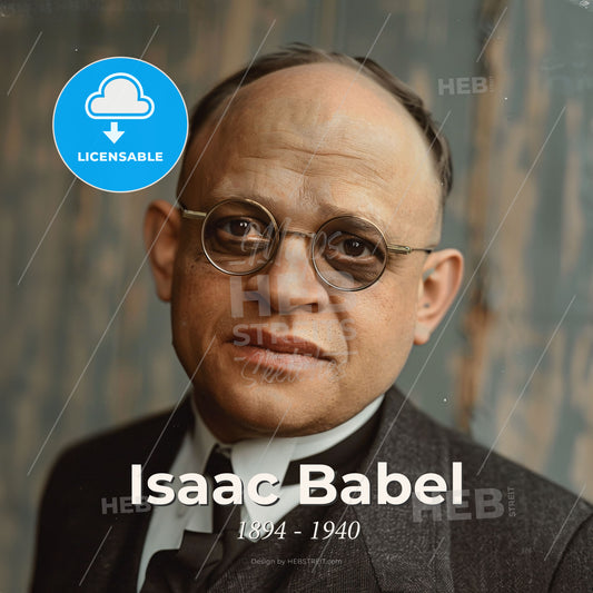 Isaac Babel, 1894 - 1940, Russian writer - A Man In A Suit And Tie Print Template