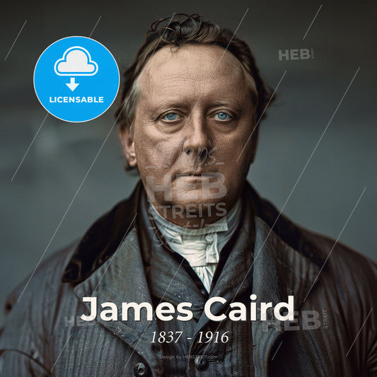 James Caird, 1837 - 1916, British philanthropist and navigator - A Man With Blue Eyes Print Template