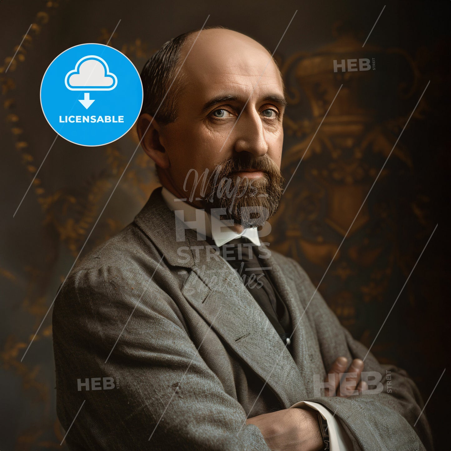 Jean-Baptiste Charcot, 1867 - 1936, French polar explorer and navigator - A Man With A Beard And Mustache Wearing A Suit And Tie