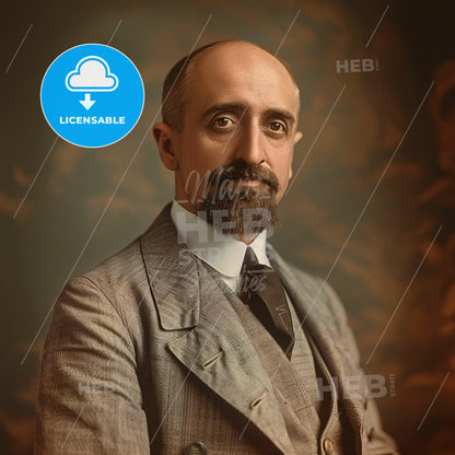 Jean-Baptiste Charcot, 1867 - 1936, French polar explorer and navigator - A Man In A Suit