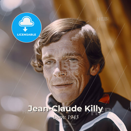 Jean-Claude Killy, Born: 1943, French alpine skier - A Man Smiling For The Camera Print Template